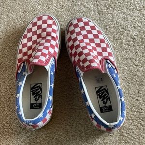 American flag Vans women’s 8